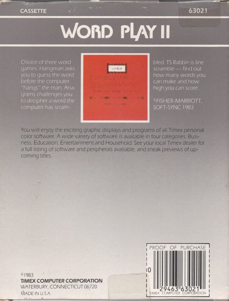 Alternative view of Word Play II