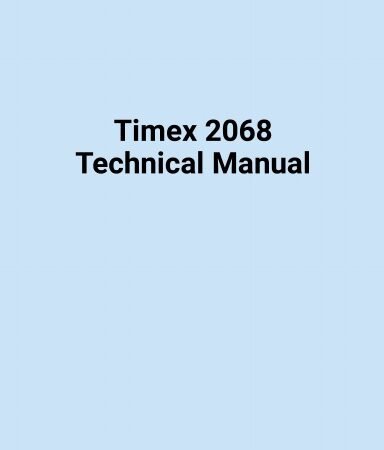 Timex 2068 Technical Manual